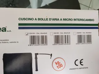 Cuscino antidecubito gonfiabile N3 termigea