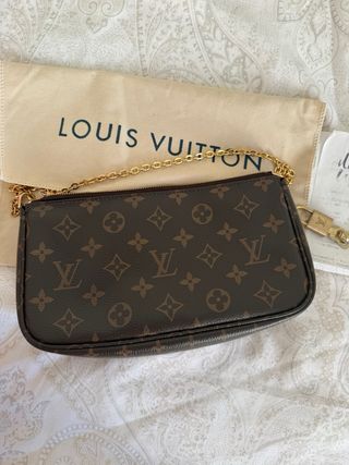 Bolso Louis Vuitton Multi Pochette Marrón Dorado