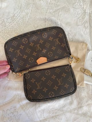 Bolso Louis Vuitton Multi Pochette Marrón Dorado