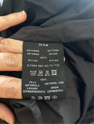 Piumino 313 nero caldo