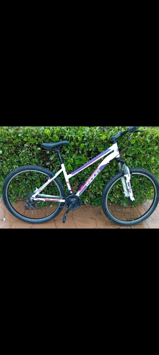 Bicicleta Montaña Blanca y Morada
