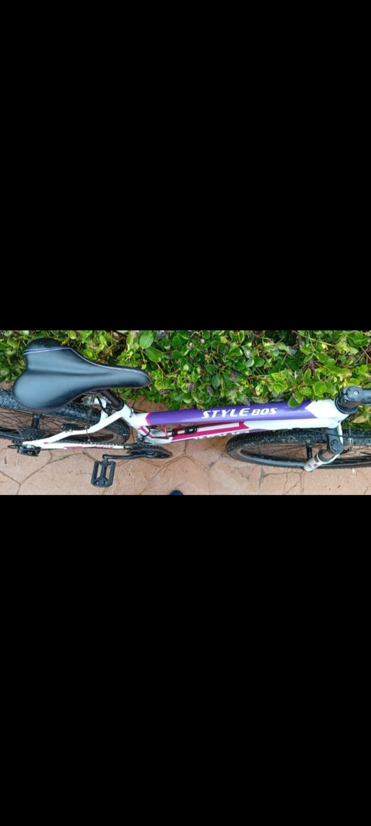 Bicicleta Montaña Blanca y Morada