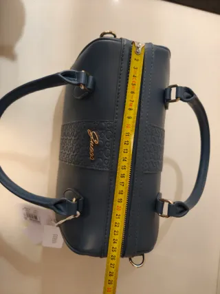 Borsa Guess bauletto Giordi Satchel Blu Nuova