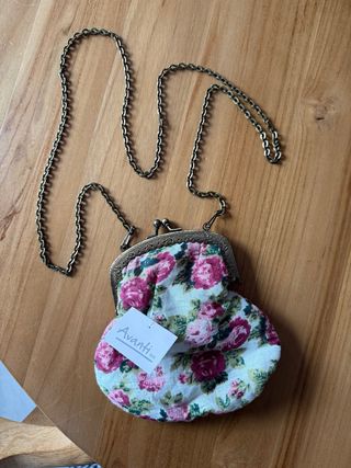 Bolso estilo vintage flores boquilla