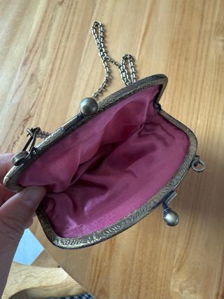 Bolso estilo vintage flores boquilla