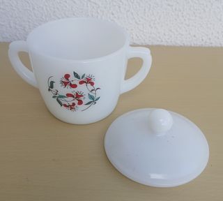 Açucareiro Fire King USA Anos 80