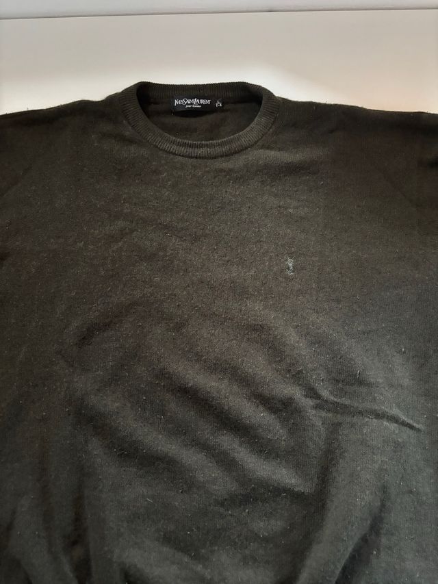 Jersey Yves Saint Laurent verde oliva