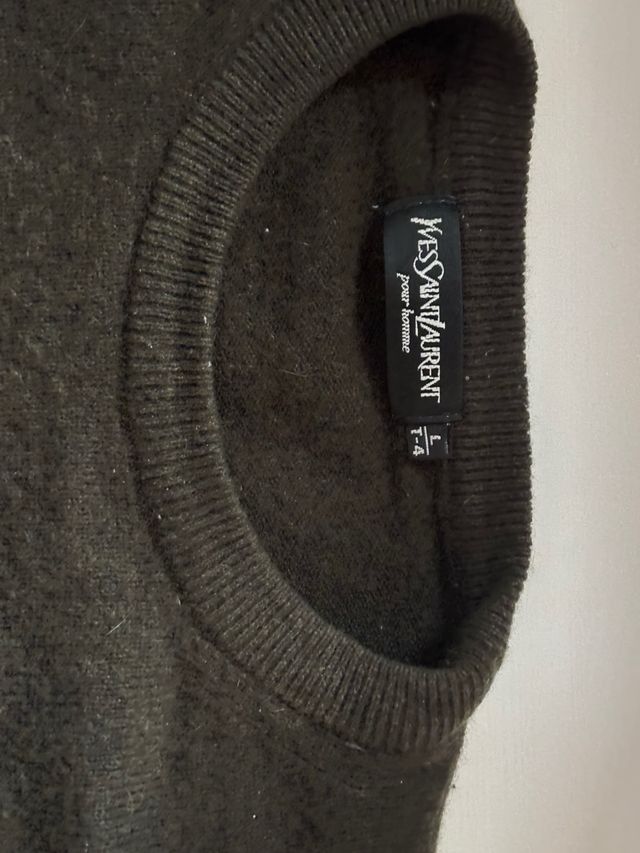 Jersey Yves Saint Laurent verde oliva