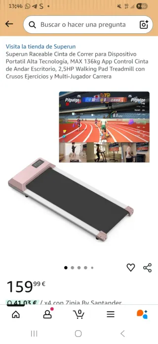 Cinta de Correr Plegable.