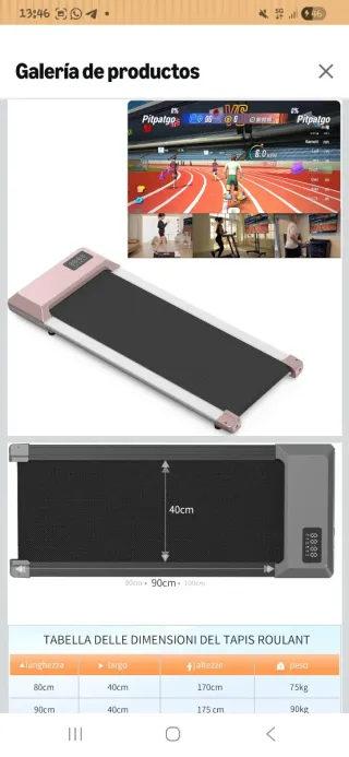 Cinta de Correr Plegable.