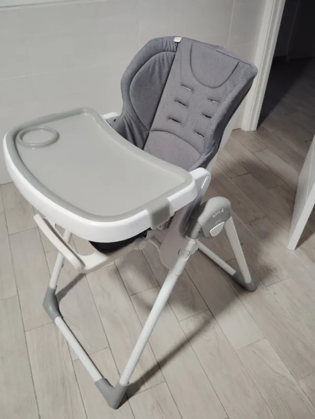 Trona JANE bebé plegable gris