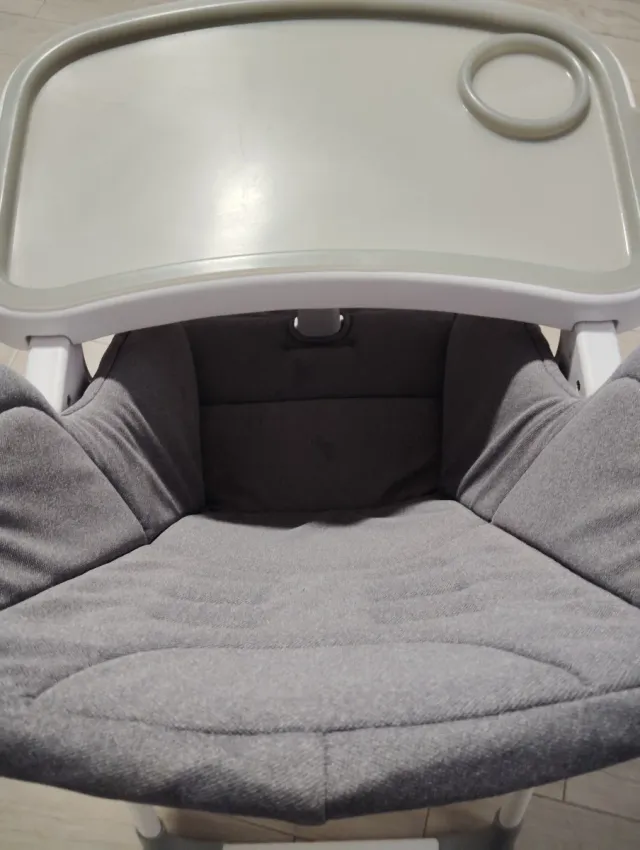 Trona JANE bebé plegable gris