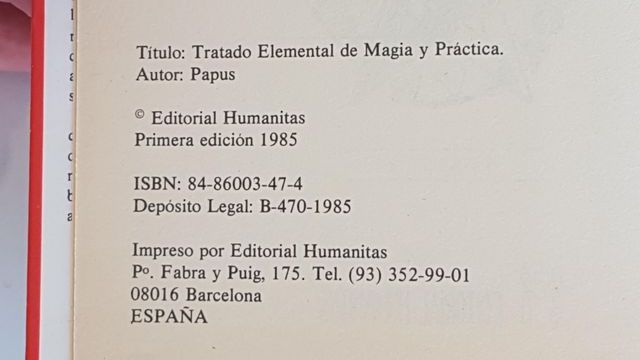 Tratado Elemental de Magia Práctica