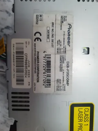 Radio MP3 Pioneer DEH-P3500MP