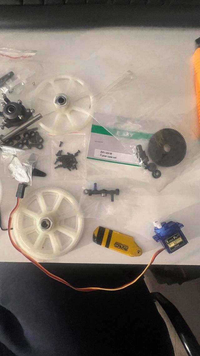 Despiece helicóptero RC 450 Flybar