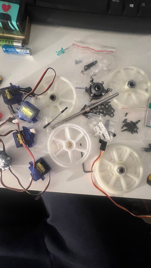 Despiece helicóptero RC 450 Flybar