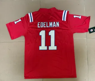 Camiseta Patriots Edelman #11 Roja Talla S