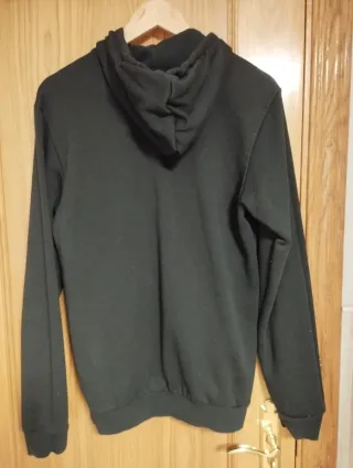 Sudadera Adidas Negra Logo Blanco