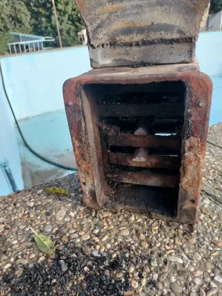 Sistema tomas caldera leña Roca