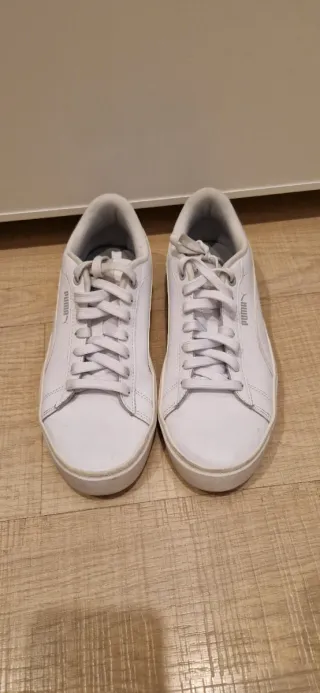 Bambas Puma Smash V2 Plataforma Blancas