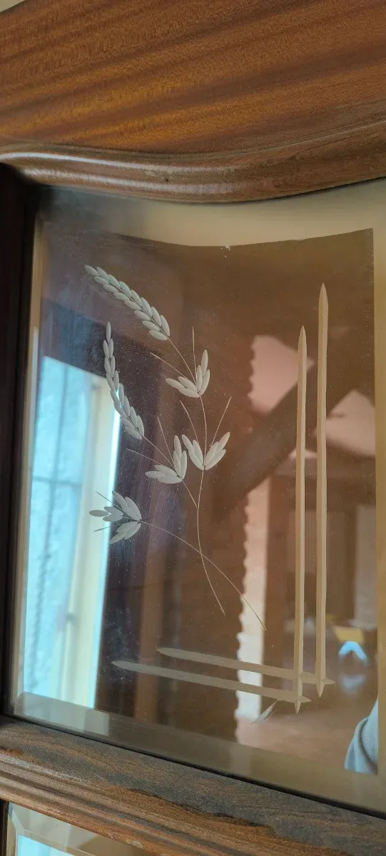 Puerta madera interior con cristal