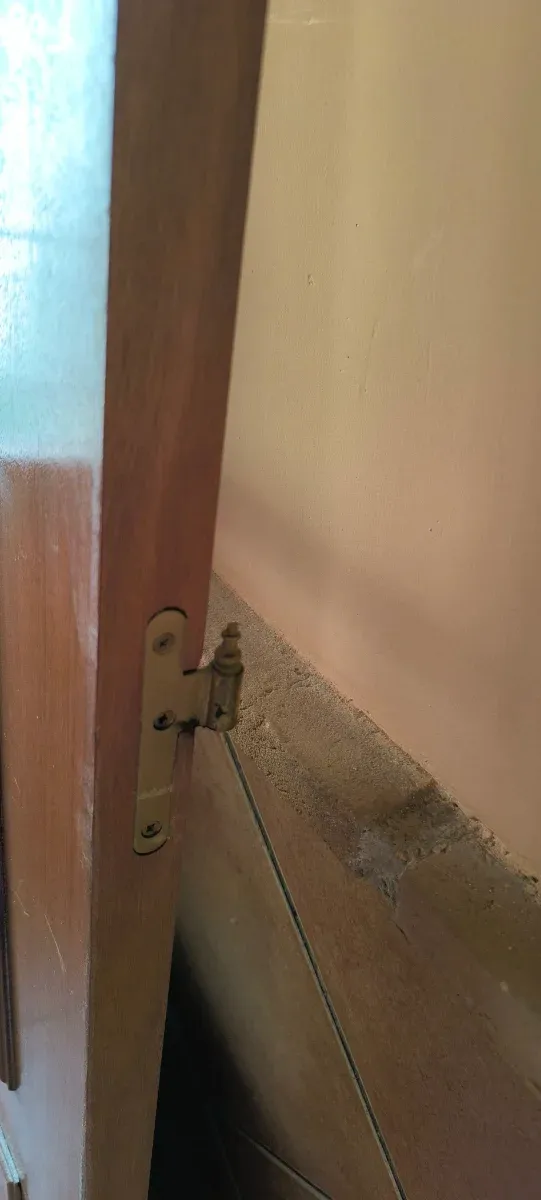 Puerta madera interior con cristal