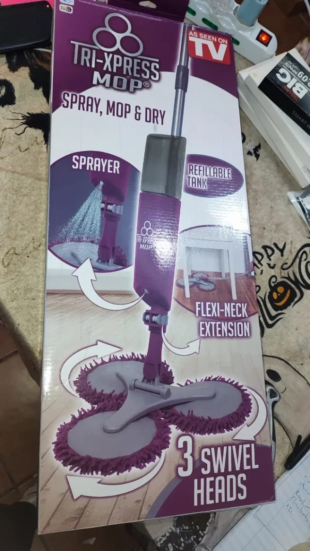 Tri-Xpress Mop Spray, Mop & Dry