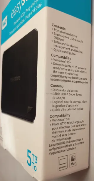 Disco Duro Externo WD Easystore 5TB