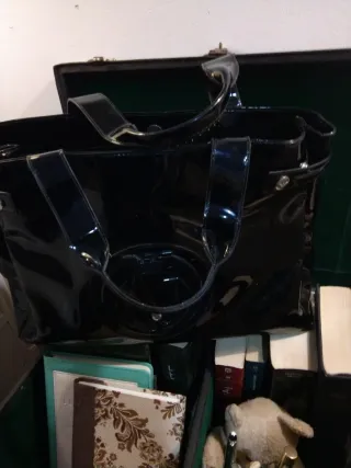 Bolso Armani Negro Charol