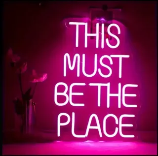 Lampada Neon LED "This Must Be The Place"