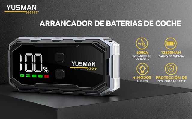 YUSMAN Arrancador de Coches 12V