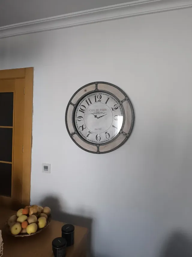 Reloj Metal y Cristal 60cm