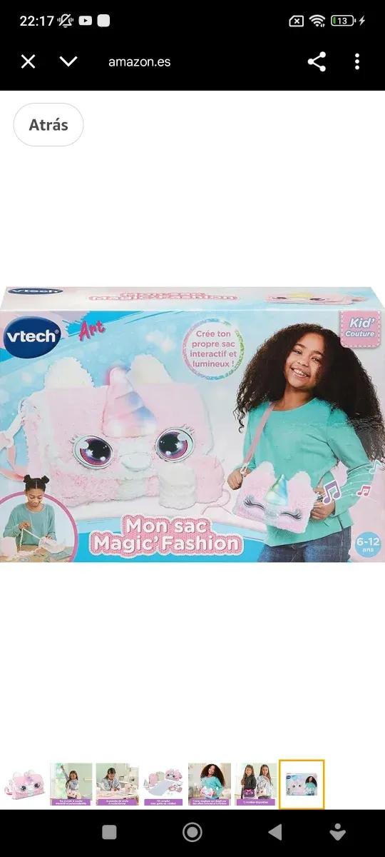 Bolso Unicornio Peluche Rosa