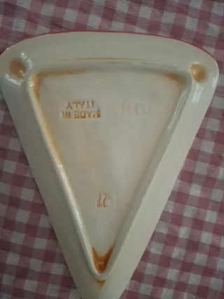 Piatto formaggio con topolini in ceramica