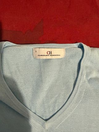 Suéter Carolina Herrera Azul Talla S hombre