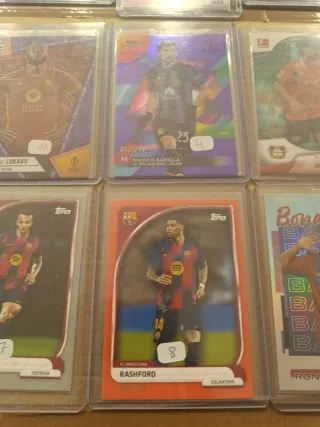 Topps ,Cartas firmadas y numeradas