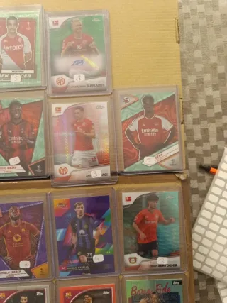 Topps ,Cartas firmadas y numeradas