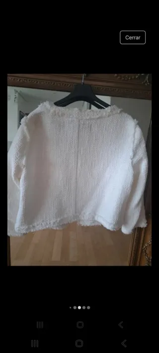 Chaqueta Zara Blanca Talla XL