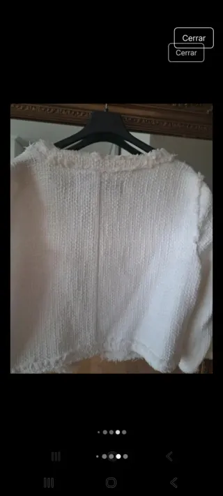 Chaqueta Zara Blanca Talla XL
