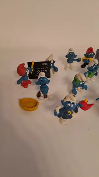 Set 11 Puffi Smurf Collezione Fine Anni '80