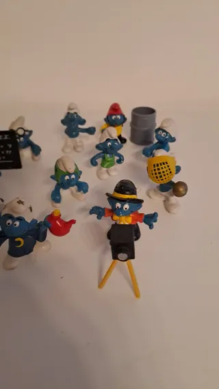 Set 11 Puffi Smurf Collezione Fine Anni '80