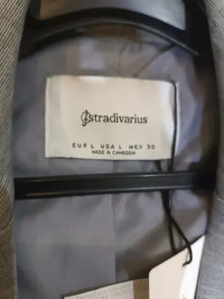 Americana gris con forro