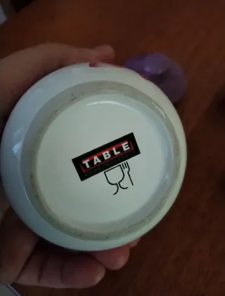 Zuccheriera e lattiera ceramica fiori viola