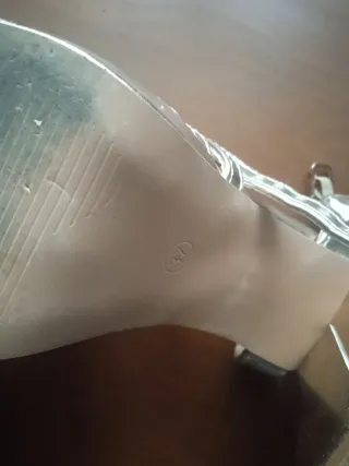 Sandalias Dospies Doradas  Talla   37