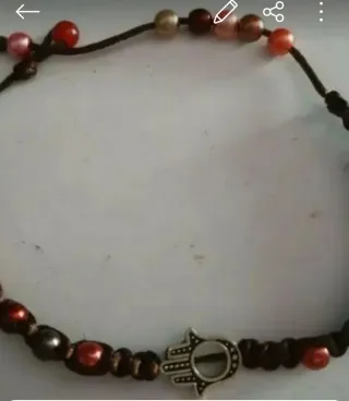 Tobillera/Pulsera Macramé Hamsa