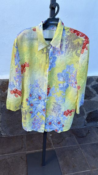 Camisa Vintage Auténtica Multicolor