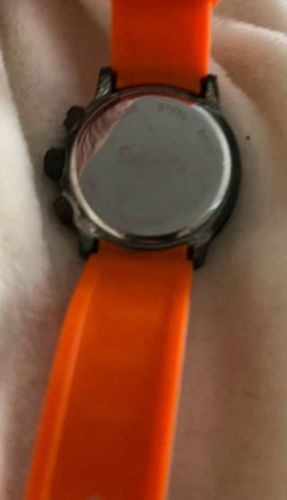Reloj Select Cronógrafo Naranja y Plata