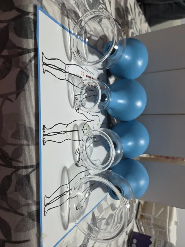 4 Copas de masaje corporal