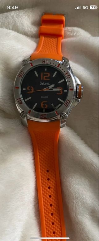 Reloj Select Naranja y Negro
