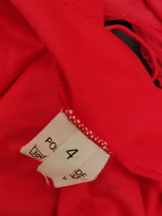 Intimo rosso canotta e culotte L